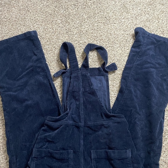 Reformation Dark Blue Corduroy Overalls - Picture 7 of 9